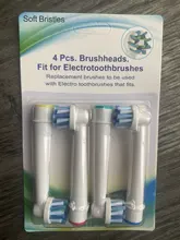 Recambios cepillos dientes oral b, cabezas de cepillo de dientes para Oral B eléctrico Advance Pro salud triunfo 3D Excel vitalidad 4 Uds