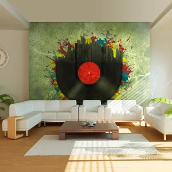 

Wall mural-Colorful melodies of the city - 300x231 cm