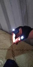 Guantes de pesca con linterna LED para exteriores, guantes de medio dedo con iluminación ligera, para pesca nocturna, Camping salvaje, mano izquierda y derecha, 1 Uds.
