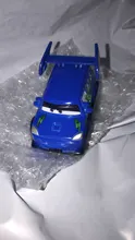 Disney Pixar-Coche de juguete de Cars 3 para niños, vehículo de aleación fundido a presión, Rayo McQueen, Jackson Storm Ramirez 1:55, n. ° 95