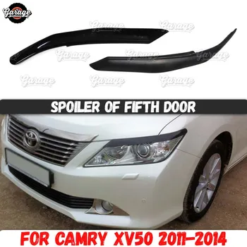 

Eyelids for headlights case for Toyota Camry XV50 2011-2014 ABS plastic pads cilia eyebrows covers accessories car tuning