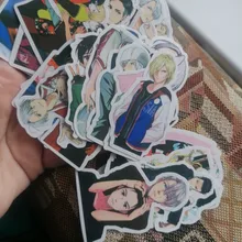 ¡10/30/50 unids/pack anime japonés YURI! Pegatinas de hielo en escamas para coches, motocicletas, juguetes para niños, equipaje, Skateboards, ordenador