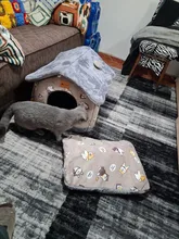 Bed-Mat Basket Kennel Sofa Pet-Products Dog-House Cat-Nest Puppy Cave Dogs Foldable Small