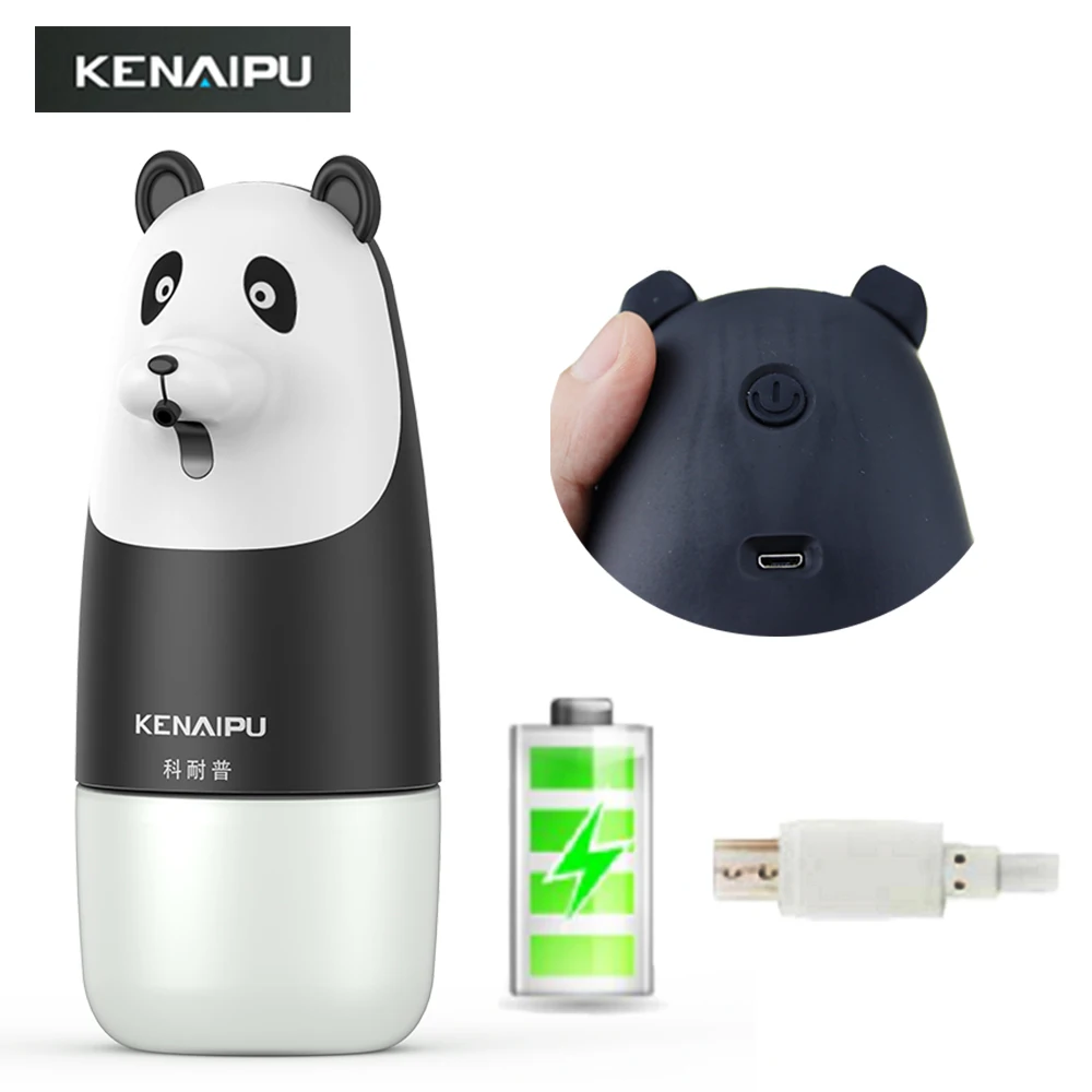 

KENAIPU Automatic Foam Soap Dispenser,Cartoon Induction Liquid Hand Washing Machine,USB Charge,Intelligent Foam Hand washing