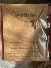 Collares de 12 Constelaciones para mujer y niña, Aries Capricornio, collar de Tauro dorado, regalos, Tarjeta de mensaje, colgante, joyería