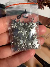 WYSIWYG-colgante de estrella pequeña para fabricación de joyas, 40 Uds., 11x8mm, 3 colores