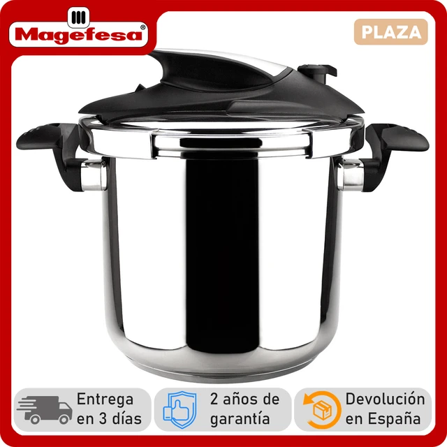 MAGEFESA Nova Olla a presión Super rápida de fácil Uso, Acero Inoxidable  18/10, Apta para inducción y lavavajillas - AliExpress