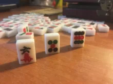 Mahjong-Set Game-Board Chinese-Toy Gambling Portable Party 144 with Box Tiles Numbered