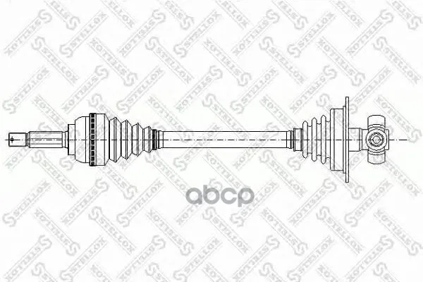 158 1017-Sx_привод Левый! 648mm Renault Megane/Scenic 1.4-2.0 Jb1/3 Jc5 Stellox 1581017sx Stellox арт. 1581017SX