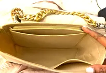 Bamander-Bolso de mano para mujer, organizador de maquillaje, forro de fieltro, organizador de viaje, portátil, para cosméticos, moldeador para recién nacido