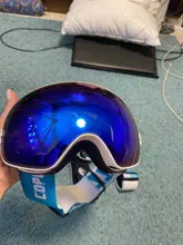 COPOZZ-Gafas de esquí profesionales para hombre y mujer, lentes de doble capa antiniebla, UV400, esquí grande, Snowboard, gafas de nieve