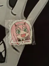 Pegatinas de Anime Darling in the Fanxx Zero Two 02 para ordenador portátil, equipaje, Maleta de motocicleta, monopatín, pegatinas de PVC, 50 Uds.