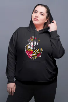 

Angemiel Wear Yelpazeli Male Black Women Hooded Sweatshirt