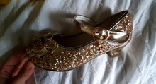 Zapatos de cuero de princesa ULKNN para niñas, zapatos de tacón alto, de tacón alto, para niñas, con nudo mariposa, azul, rosa, Plata