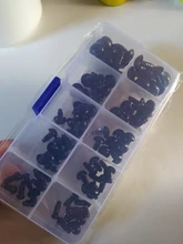 100 Uds 6-12mm 8mm 10mm 12mm plástico negro artesanía ojos de seguridad para muñecas osos de peluche juguete suave haciendo animales Amigurumi Accesorios