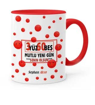 

Personalized 365 Happy New Day Red Mug Cup-1