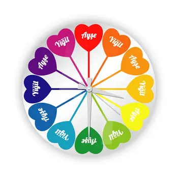 

Personalized Glass Wall Clock (27 cm.)-020