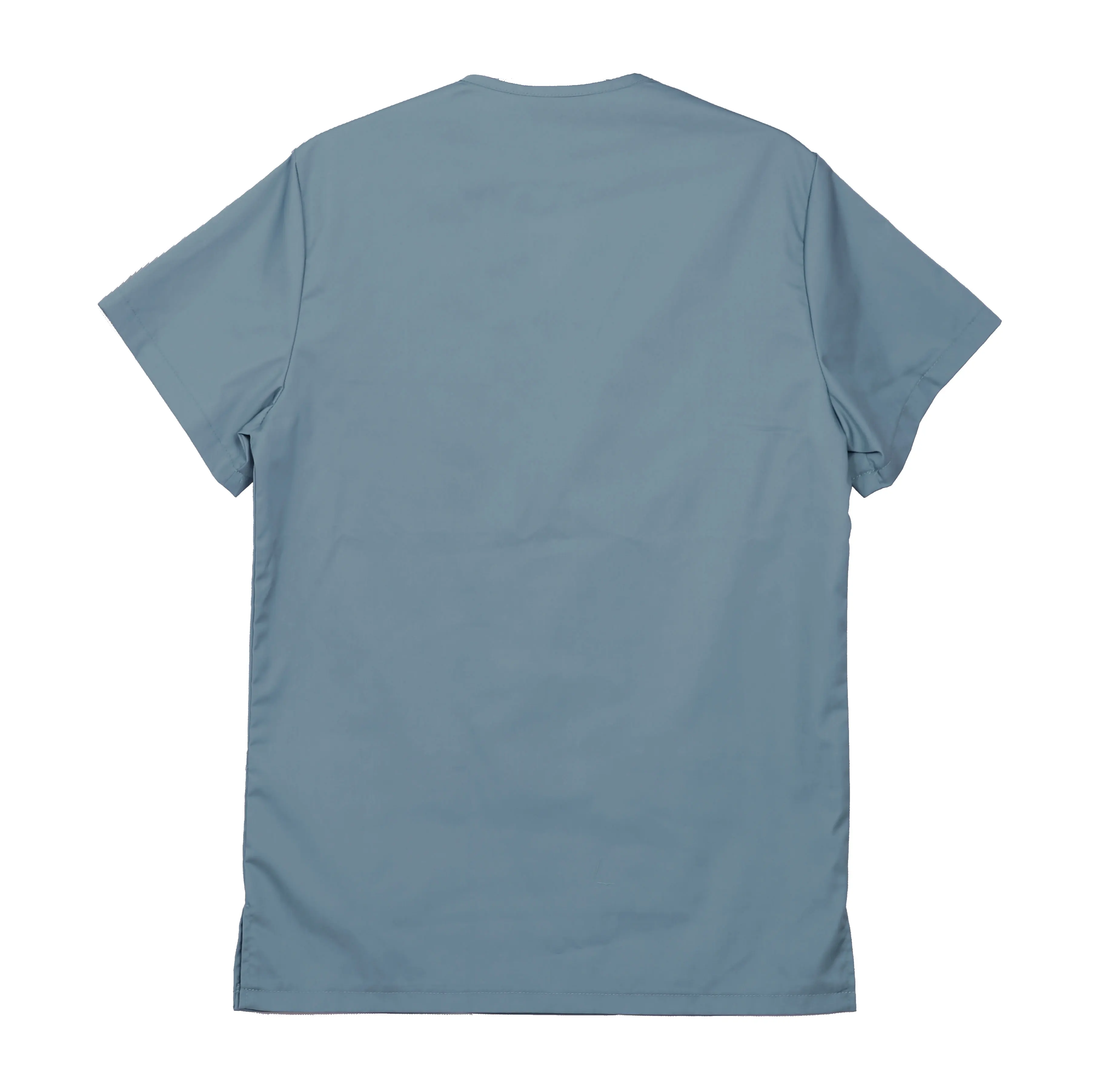 Men's Embroidered Scrub Top Nursing Uniform Blouse Short Sleeve V-Neck Working Top with Pockets Personalized with your Text