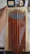 13 Uds artista pintura pinceles Set cabello de Nylon de madera largo mango de pincel de pintura de aceite acrílico acuarela materiales de arte profesional
