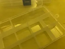 Caja de herramientas de plástico con 15 ranuras para joyería, organizador artesanal, estuche de transporte, cuentas de almacenamiento, F2414