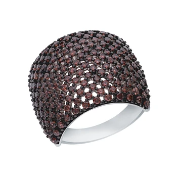 

Silver ring with cubic zirconia sunlight sample 925