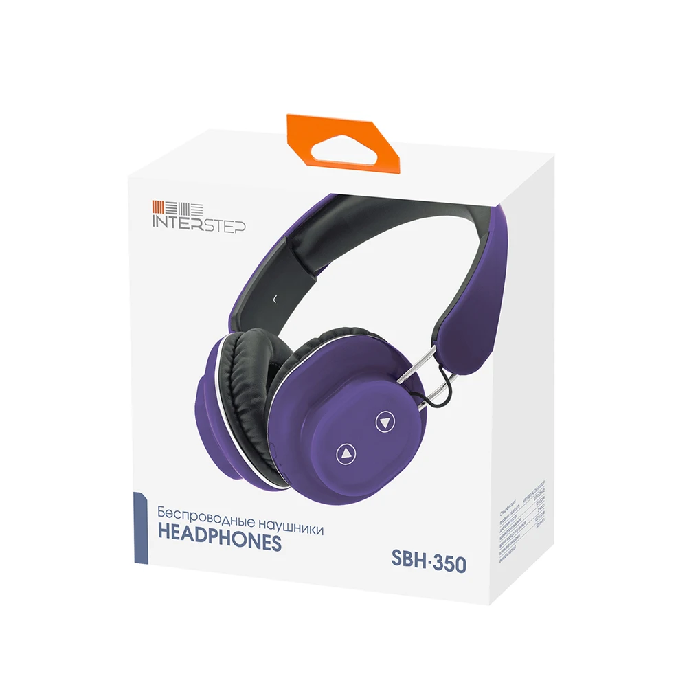 Bluetooth гарнитура INTERSTEP SBH-350 Touch, фиолетовая
