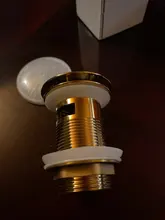 Faucet-Accessories Sink Pop-Up-Drain-Stopper Bathroom Basin Brass Rose-Gold/brushed Matt