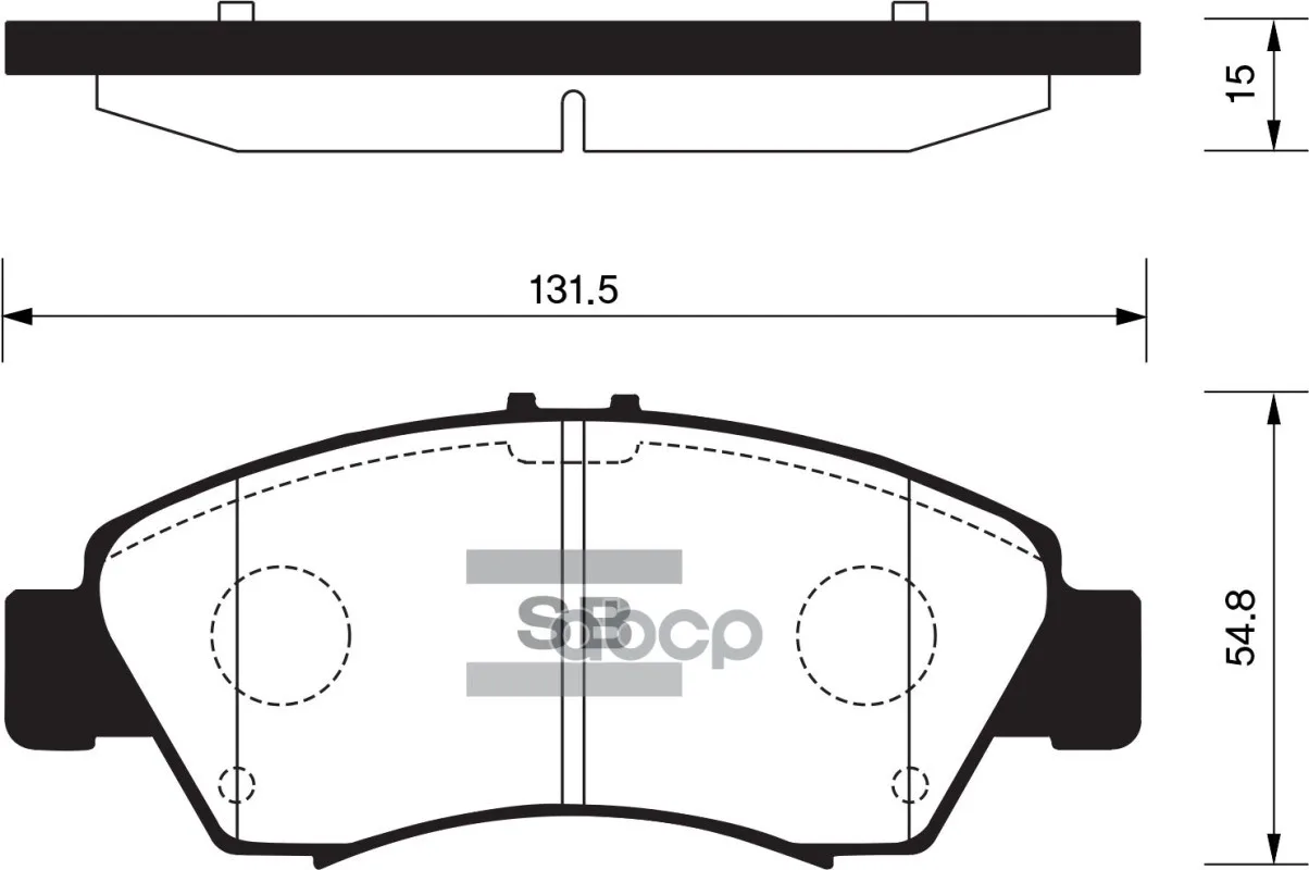 Sp2032_колодки Дисковые Передние! Honda Civic 1.3i-1.6i&16v 91-01 Sangsin Brake Sp2032 Sangsin brake арт. SP2032