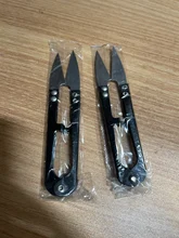 ZtDpLsd 1 Uds nuevo útil de acero inoxidable de U-forma de usar tijeras para cortar la línea de pesca recorte Nipper esencial accesorios con forma de cruz