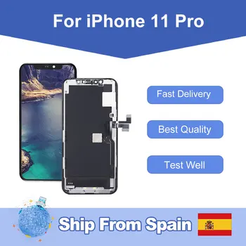 

Elekworld For iphone 11 Pro OLED LCD Screen Replacement Display With 3D Touch Digitizer Assembly Ship From Spain