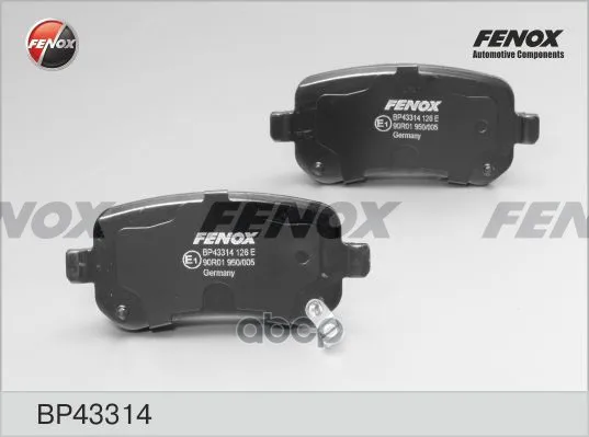 Bp43314_колодки Дисковые Задние! Chrysler Grand Voyager 3.3/3.8/2.8crd 07 Fenox Bp43314 FENOX арт. BP43314