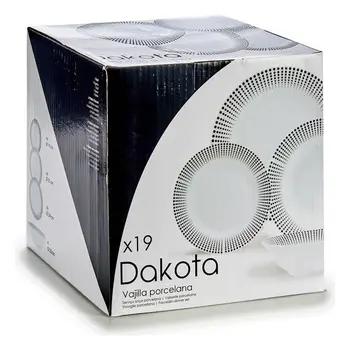 

Tableware Porcelain (25 x 25 x 25 cm) 19 pcs
