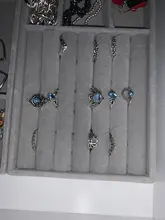 Conjunto de anillo con gemas estilo Retro bohemio para mujer, sortija, flor de cristal, elefante, Loto hueco, 32 estilos, regalo de aniversario de boda