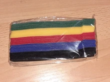 Ties Cable-Tie-Wire Loop-Wrap Colored-Plastics Nylon T-Type Reusable Zip-Bundle 50pcs