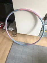 Aros deportivos para Fitness, herramienta de gimnasio, tubo de acero inoxidable, espuma gruesa elástica, desmontable, amigable con la piel, cintura, Círculo de Hoola para pérdida de peso