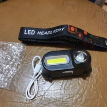 Flashlight-Torch Lamp Fishing-Headlight Usb-Rechargeable Mini Portable XPE COB