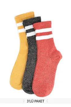 

Trendyol 3'lü Lurex Spliced Socks TWOSS20CO0020