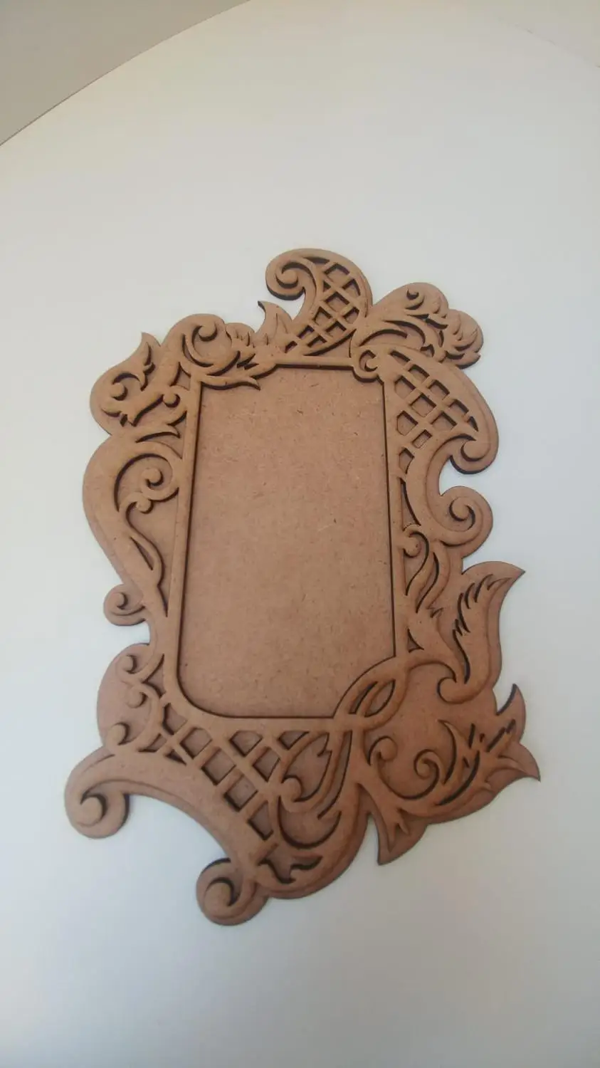 Lazer Kesim Mdf fotoaguraf chercevesi Resimlik(Boyanabilir