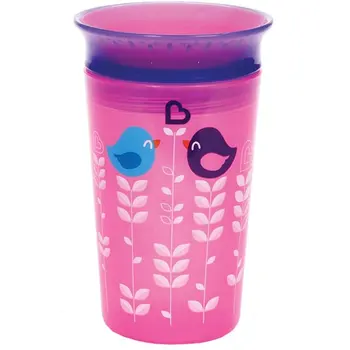 

Munchkin drinker-spillage miracle 360 ° Deco pink birds 266 ml. 12 +