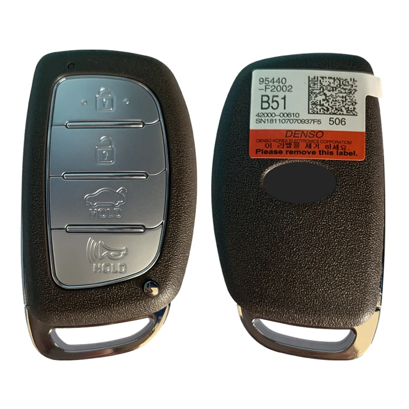 Cn020220 For Per 2020 Hyundai Elantra Berlina 4Dr Smart Remote Key Fob 433Mhz 8A Chip Keyless Go