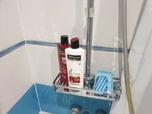 Shower Shelf Rack Lifting-Storage-Tray Bathroom-Accessories Plastic-Holder Rectangle