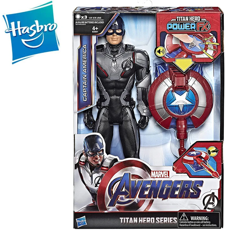 Игрушка Мстителей Hero Titan Fx Captain America 30 см с звуком и кувшином Капитан Marvel коллекция