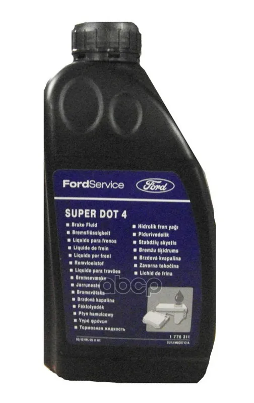 Жидкость Тормозная Ford Super Dot4 Dot4 1 Л 1 776 311 Super Dot4 1л FORD арт. 1776311