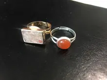 Anillo Vintage de gota de agua grande para mujer y niña, Anillos de piedra Natural abierto Retro Para dedo, fiesta, joyería de boda, regalo ajustable