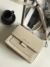 Bolso pequeño de estilo coreano para mujer, bandolera de hombro cuadrada, con correa de hombro ancha, a la moda, 2021