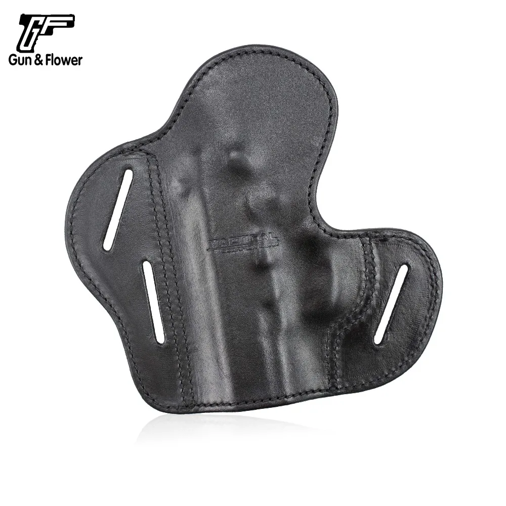Gunflower тактический черный 3 слота Открытый Топ кожаный кобура открытый намордник Ambidextrous покрытие для оружия подходит Кольт 1911 пистолет
