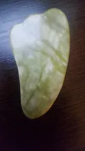 Gua Sha-Rodillo de Jade masajeador Facial 100% verdadera piedra Natural, rascador Gouache, herramientas de masaje para el cuidado de la piel