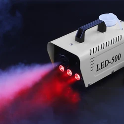 500w máquina de nevoeiro com rgb led luz controle remoto efeito fogger para dj festas palco casamentos igrejas bares ktv festa em casa