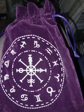 Bolsa de almacenamiento de Tarot de terciopelo, 12 Constelaciones, juego de mesa de cartas, Mini bolsa con cordones, juego de mesa