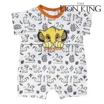 

Baby's Short-sleeved Romper Suit The Lion King White